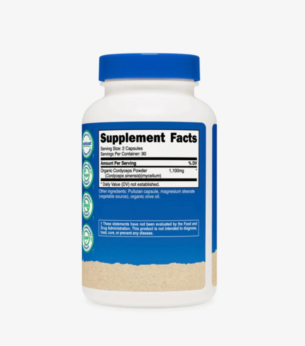 CORDYCEPS MUSHROOM - 180 CAPSULES