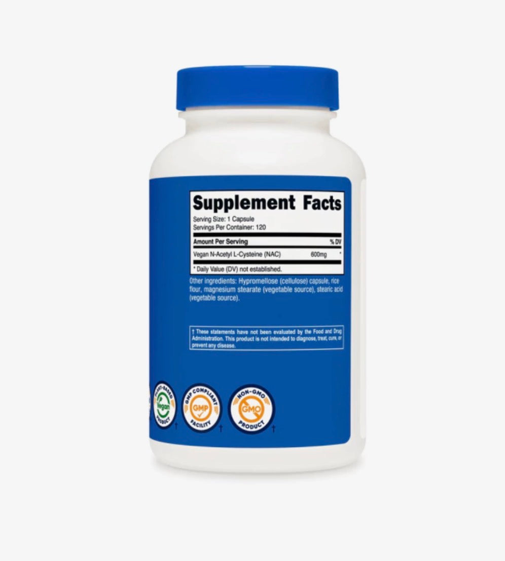 NAC NUTRICOST 600MG - 120 DOSES