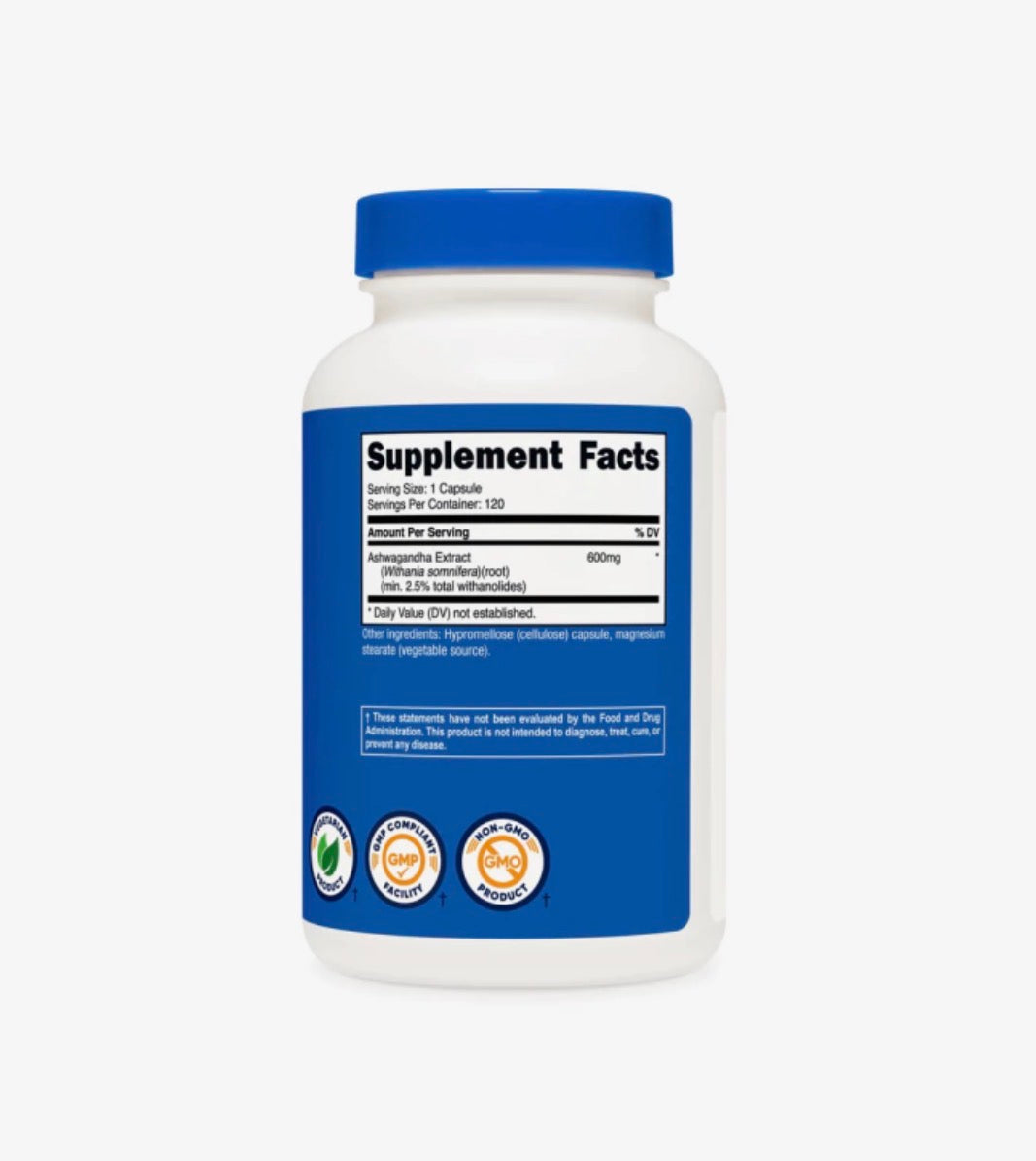 ASHWAGANDHA NUTRICOST 600MG - 120 DOSES