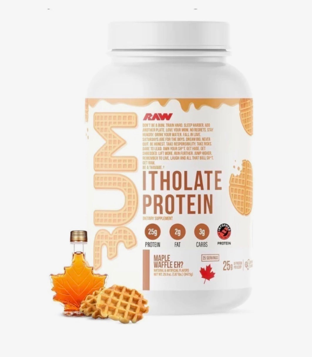 PROTEINA ISOLADA RAW MAPLE WAFFLE EH? 847,5G