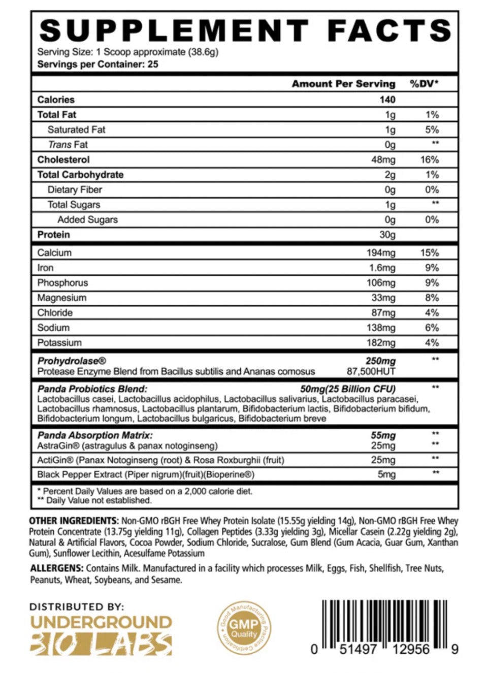 PANDA FUEL WHEY SORVETE DE CHOCOLATE - 965G
