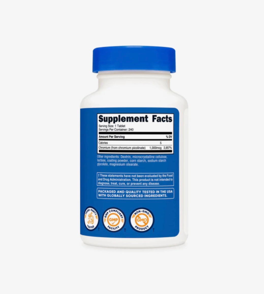 CHROMIUM PICOLINATE 1000MCG - 240 DOSES