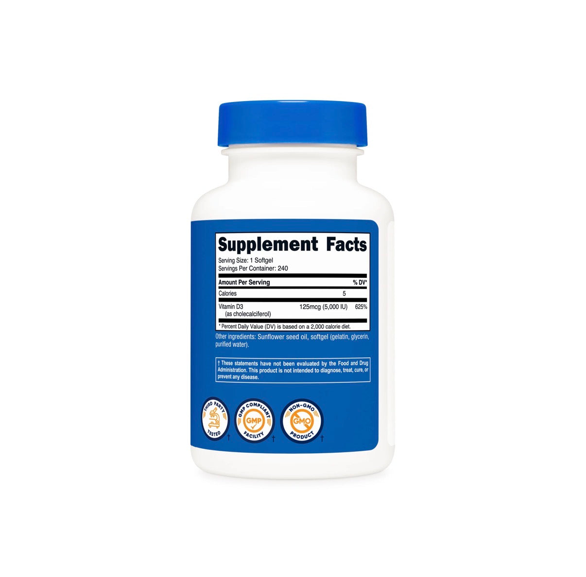 VITAMINA D3 240 CAPSULAS - 8 MESES