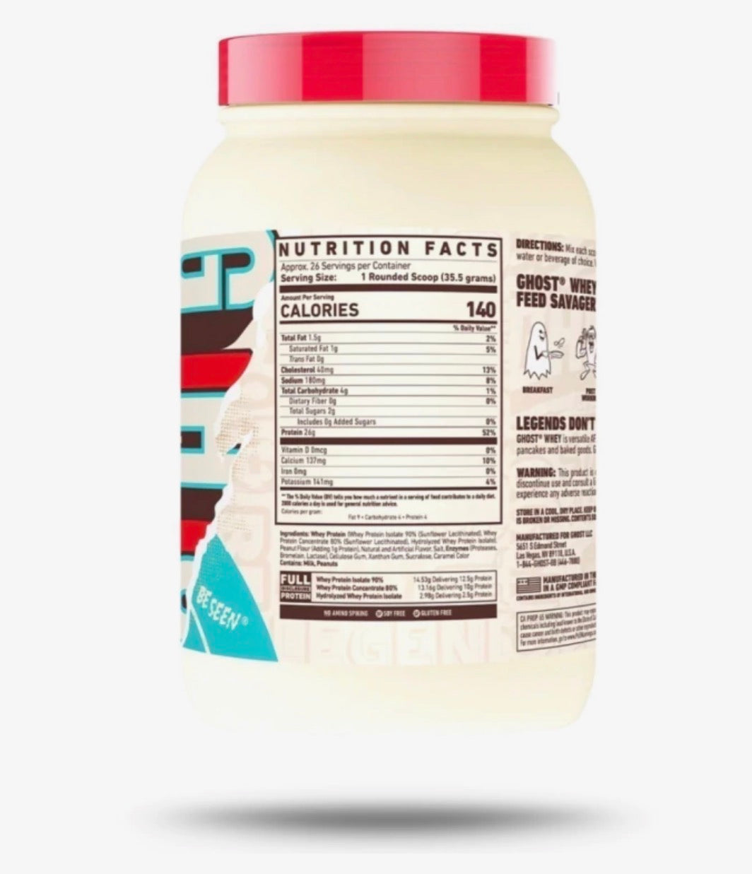 GHOST WHEY PEANUT BUTTER CEREAL MILK - 924G