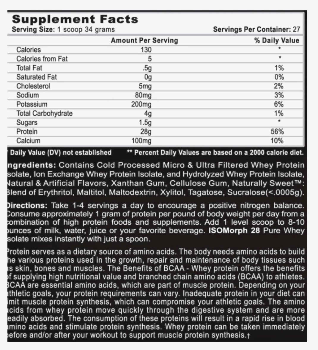 PROTEINA ISOLADA ISOMORPH 907G