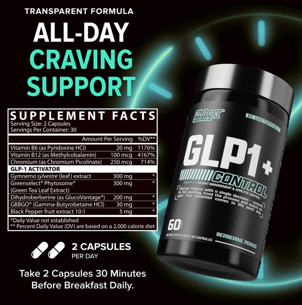 GLP1+ CONTROL NUTREX - 60 CAPSULES