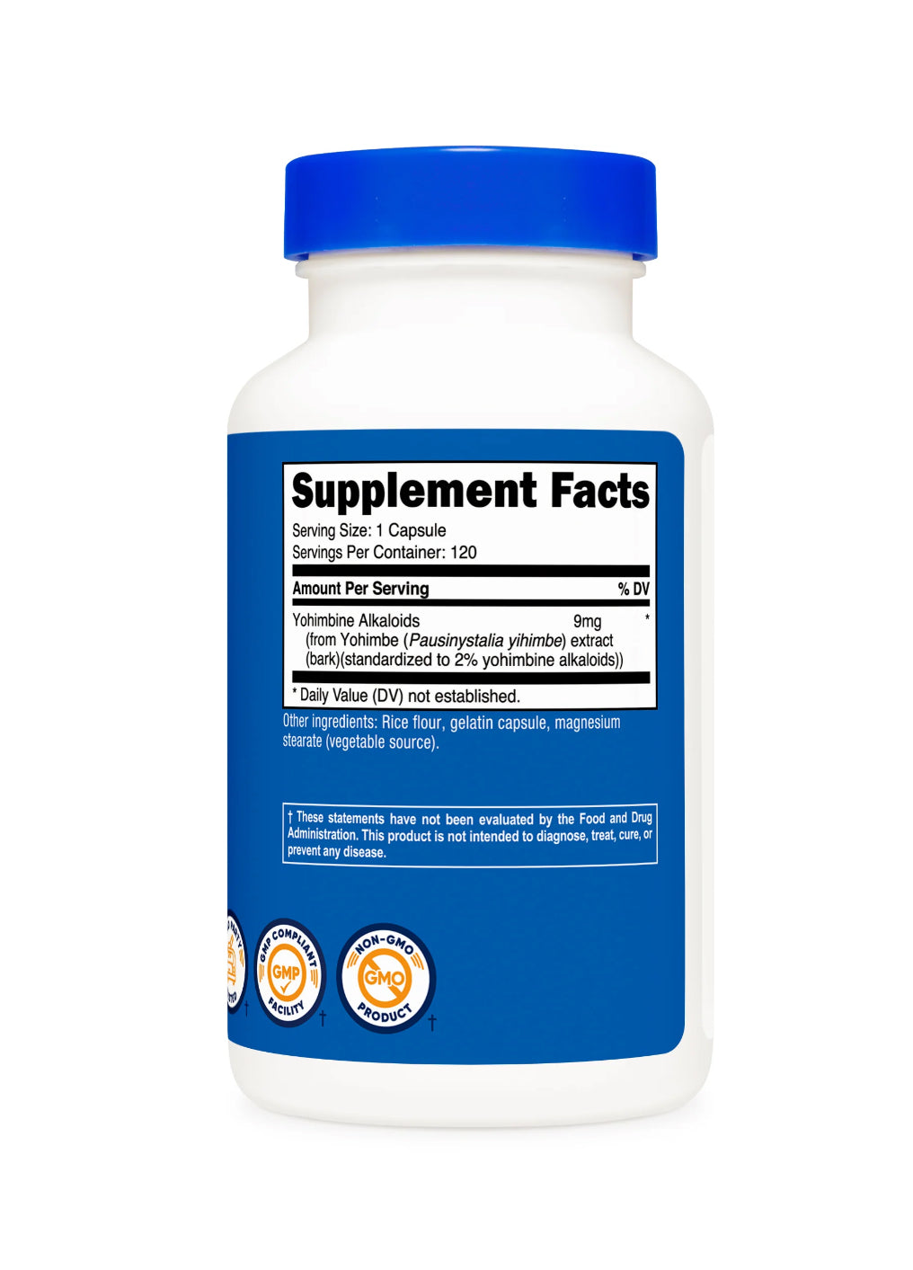 YOHIMBINA 9MG NUTRICOST - 120 CAPSULAS