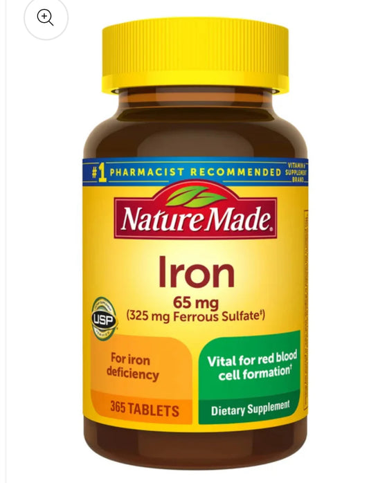 FERRO NATURE MADE 65MG - 365 DOSES