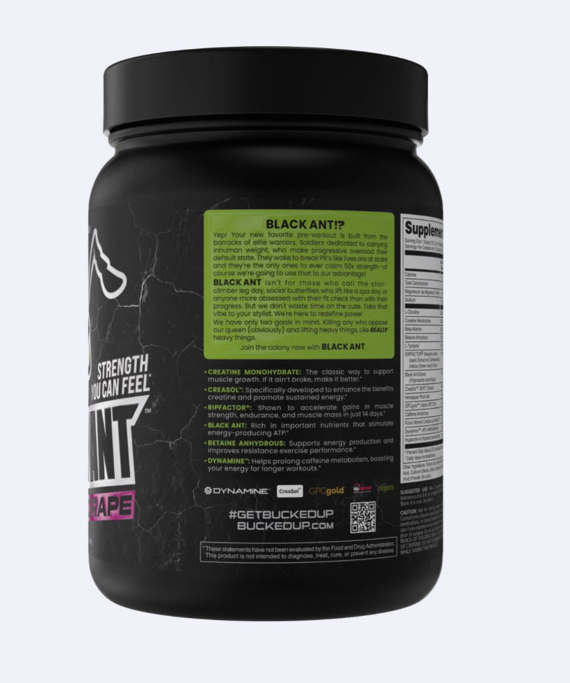 PRÉ TREINO BLACK ANT BUCKED UP - 648G