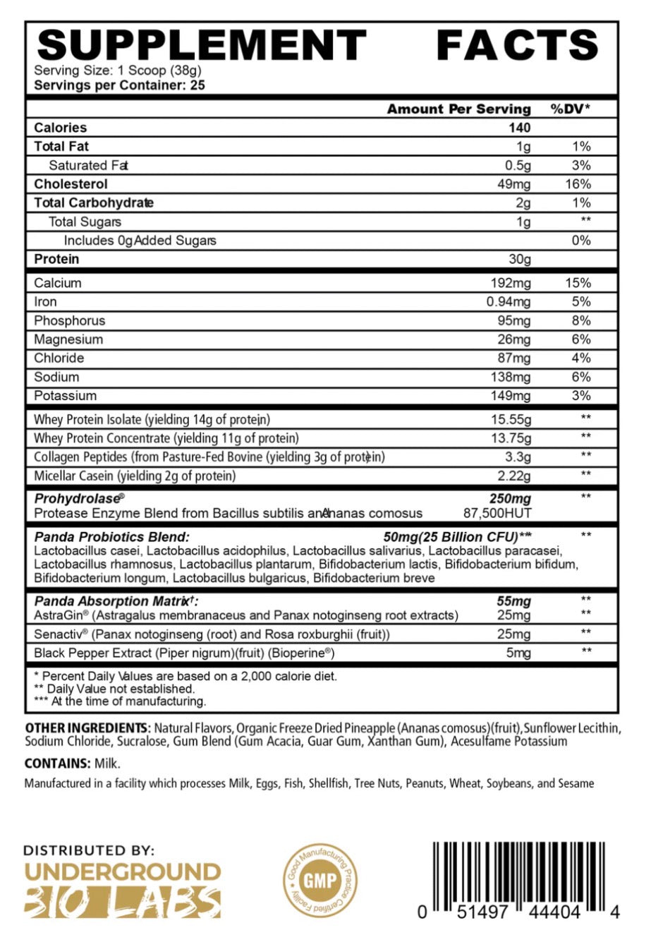 PANDA FUEL WHEY ABACAXI - 950G