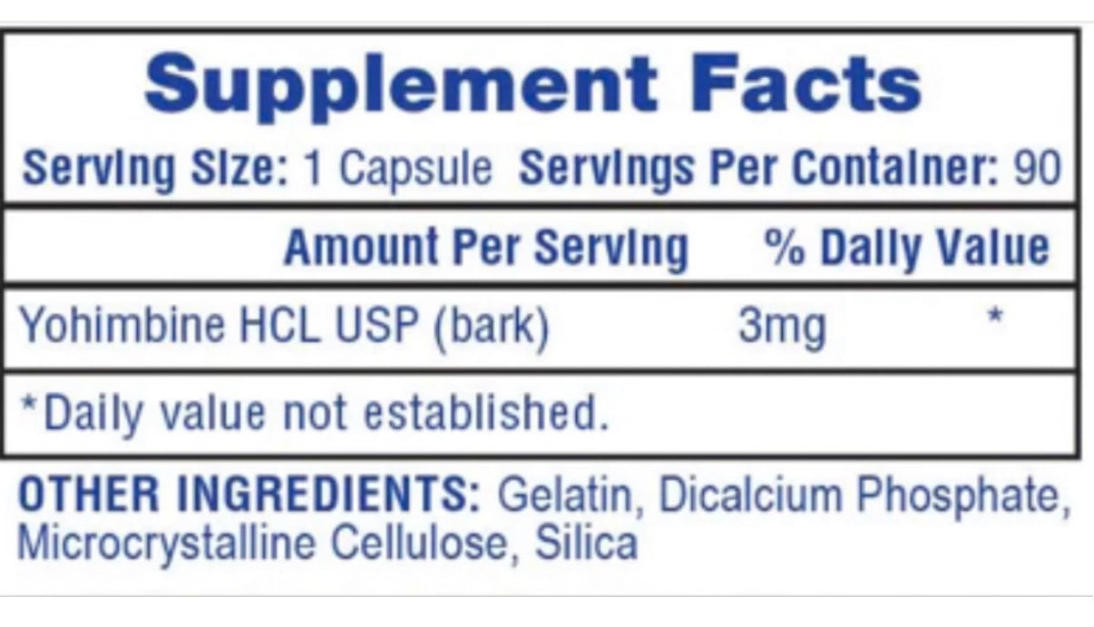 YOHIMBINE HI-TECH 90 CAPSULAS