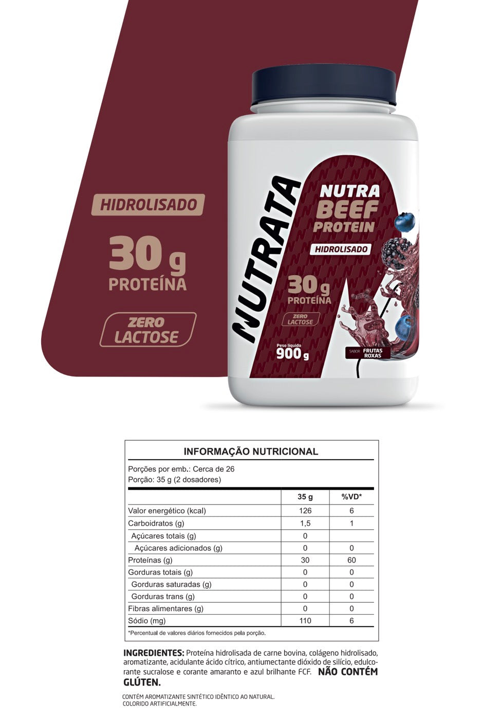 BEEF PROTEIN NUTRATA - 900G