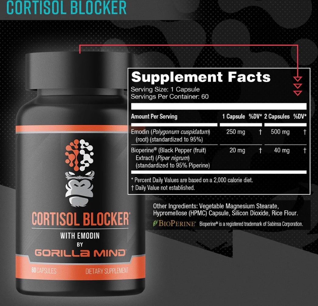 CORTISOL BLOCKER GORILLA - 60 CAPSULES