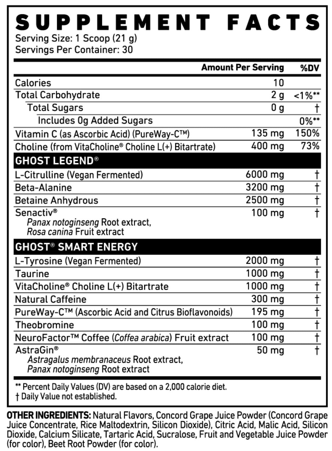 PRÉ TREINO GHOST LEGEND - 630G