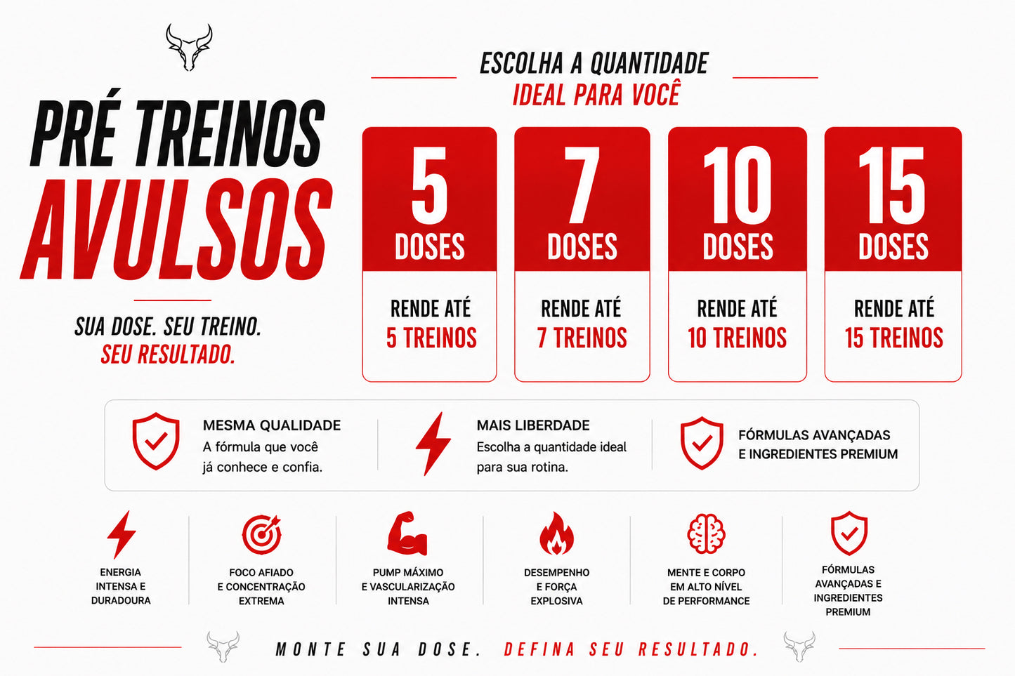 DOSES DE PRÉ TREINO AVULSA