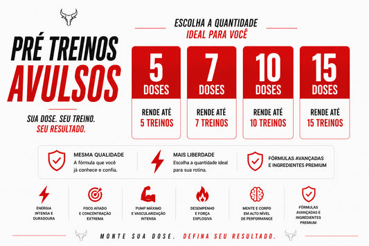 DOSES DE PRÉ TREINO AVULSA