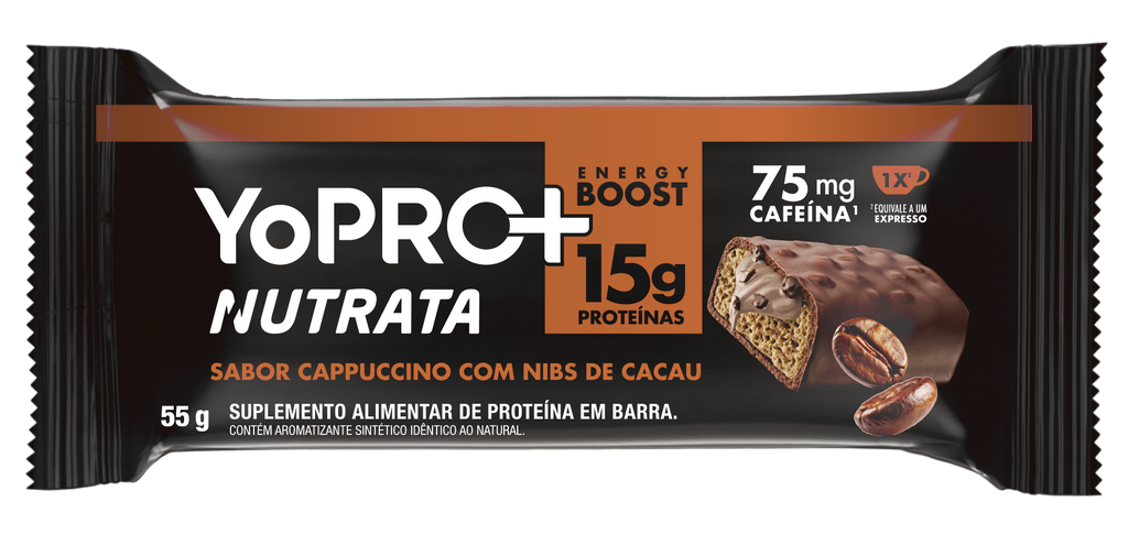 BARRA DE PROTEINA YOPRO+ CAPPUCCINO - 55G