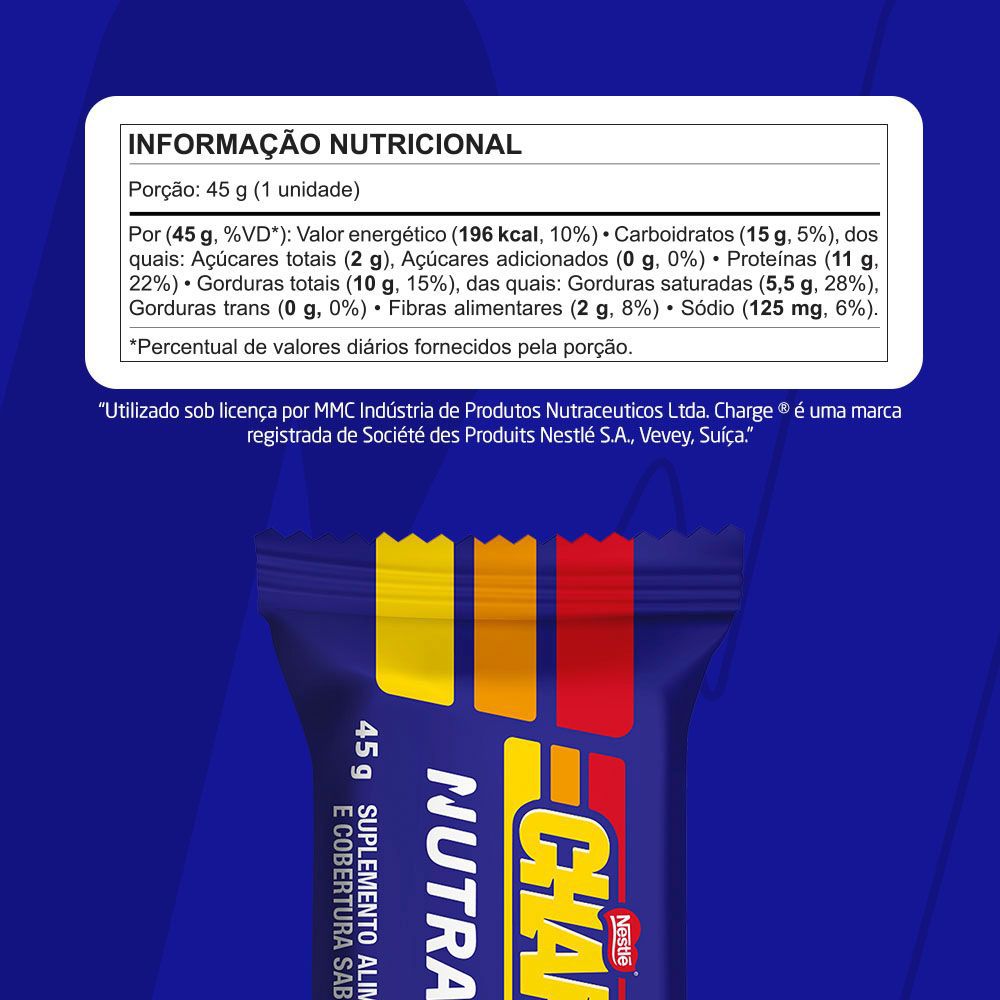 BARRA DE PROTEINA CHARGE - 45G