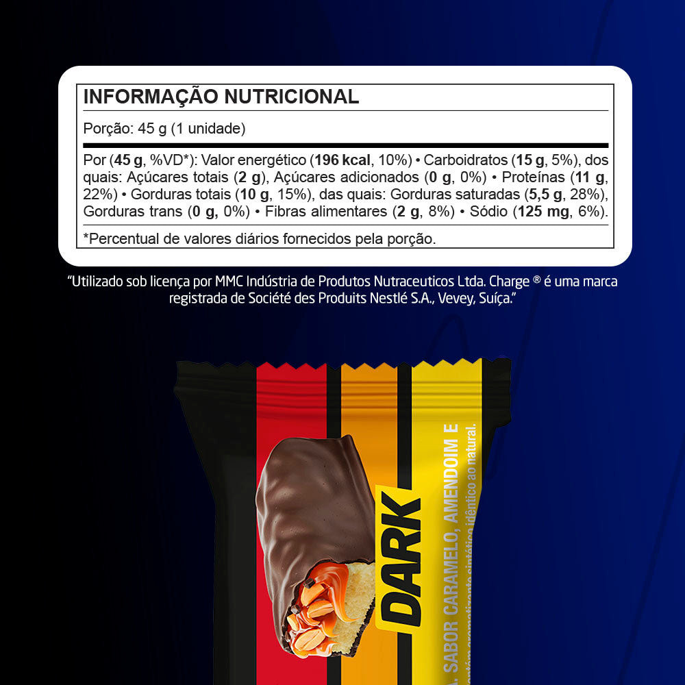 BARRA DE PROTEINA CHARGE DARK - 45G